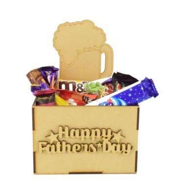 Laser Cut Fathers Day Hamper Treat Boxes - Beer